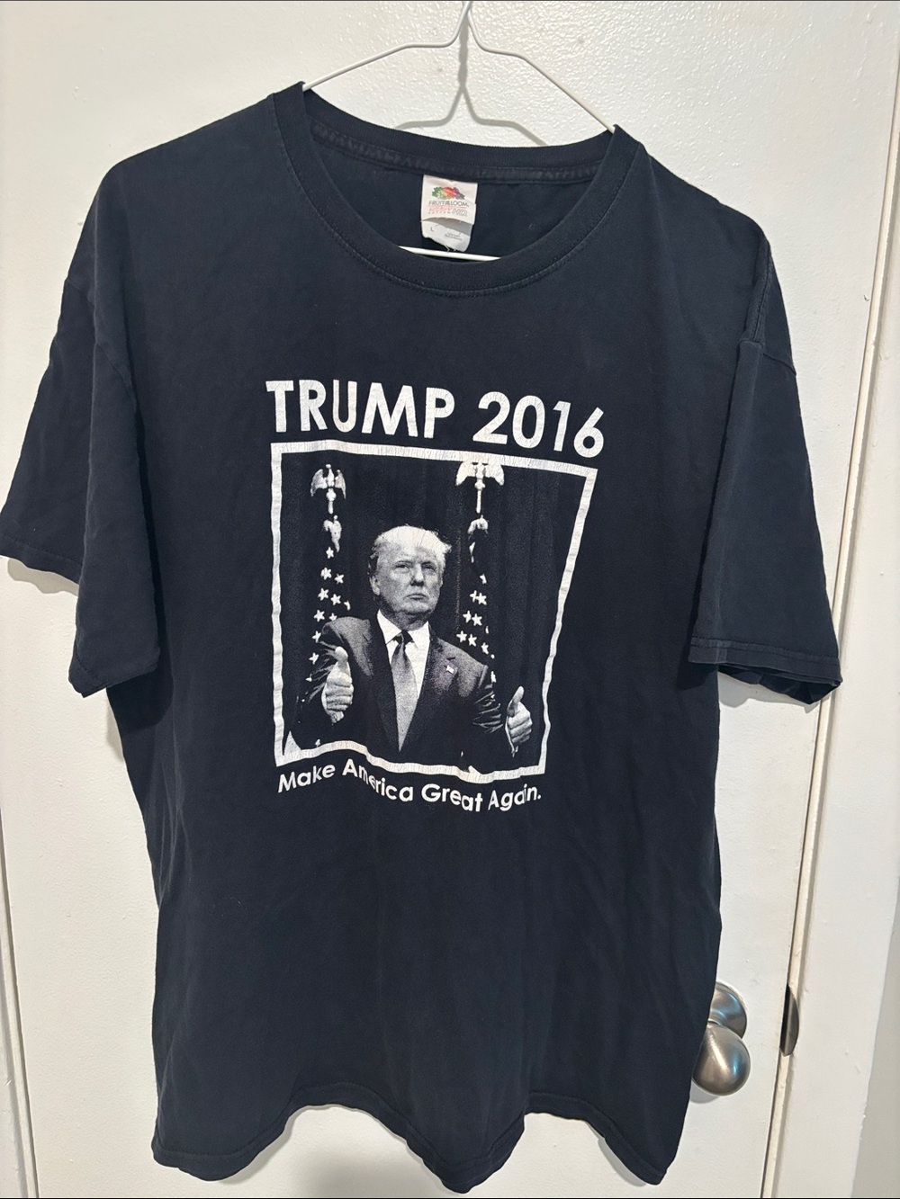 Fruit of the Loom Black Trump 2016 Graphic Tee